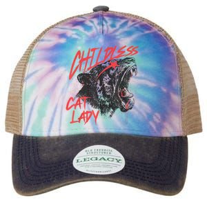 Childless Cat Lady Childless Cat Lady Kamala 2024 Legacy Tie Dye Trucker Hat