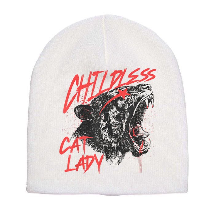 Childless Cat Lady Childless Cat Lady Kamala 2024 Short Acrylic Beanie