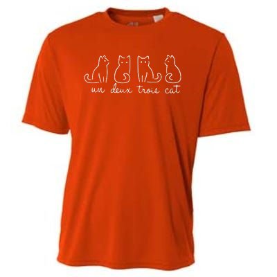 Cute Cat Lover Un Deux Trois Un Deux Trois Cat Cooling Performance Crew T-Shirt