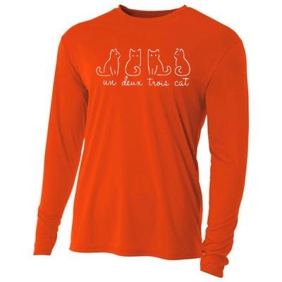 Cute Cat Lover Un Deux Trois Un Deux Trois Cat Cooling Performance Long Sleeve Crew