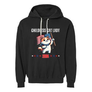 Childless Cat Lady Childless Cat Lady Kamala 2024 Garment-Dyed Fleece Hoodie