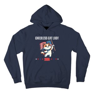 Childless Cat Lady Childless Cat Lady Kamala 2024 Hoodie