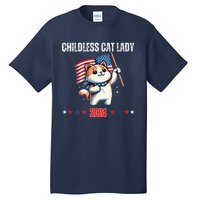 Childless Cat Lady Childless Cat Lady Kamala 2024 Tall T-Shirt