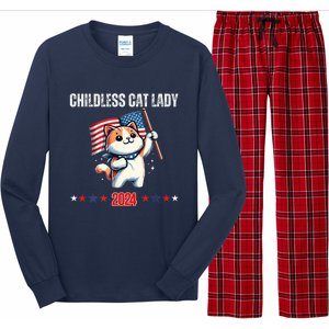 Childless Cat Lady Childless Cat Lady Kamala 2024 Long Sleeve Pajama Set