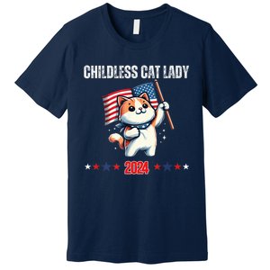 Childless Cat Lady Childless Cat Lady Kamala 2024 Premium T-Shirt