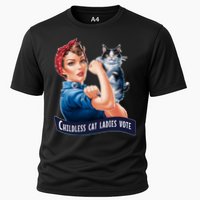 Childless Cat Ladies Vote Rosie The Riveter Cooling Performance Crew T-Shirt