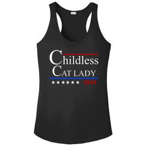 Childless Cat Lady 2024 Funny Kamala Harris Ladies PosiCharge Competitor Racerback Tank