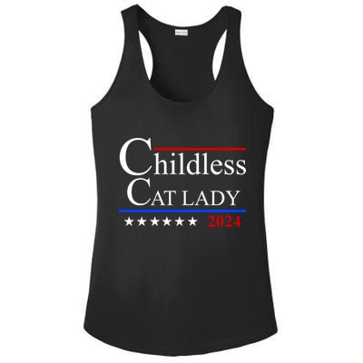 Childless Cat Lady 2024 Funny Kamala Harris Ladies PosiCharge Competitor Racerback Tank