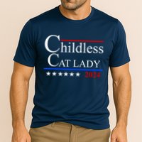 Childless Cat Lady 2024 Funny Kamala Harris Cooling Performance Crew T-Shirt