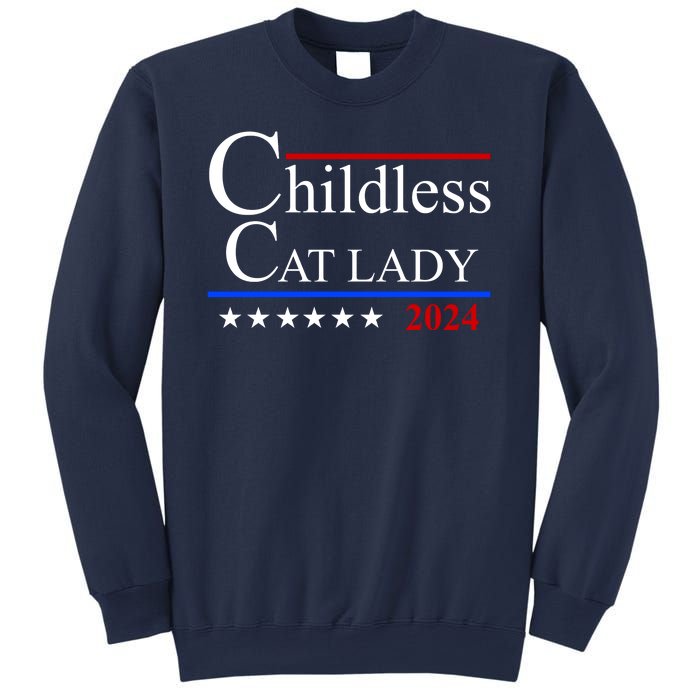 Childless Cat Lady 2024 Funny Kamala Harris Sweatshirt