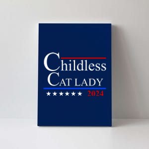 Childless Cat Lady 2024 Funny Kamala Harris Canvas