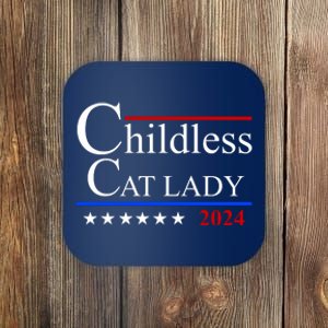 Childless Cat Lady 2024 Funny Kamala Harris Coaster