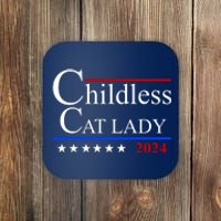 Childless Cat Lady 2024 Funny Kamala Harris Coaster