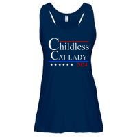 Childless Cat Lady 2024 Funny Kamala Harris Ladies Essential Flowy Tank