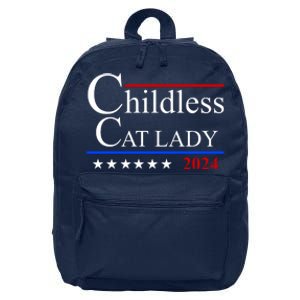 Childless Cat Lady 2024 Funny Kamala Harris 16 in Basic Backpack