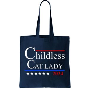 Childless Cat Lady 2024 Funny Kamala Harris Tote Bag