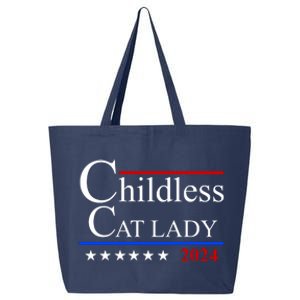 Childless Cat Lady 2024 Funny Kamala Harris 25L Jumbo Tote