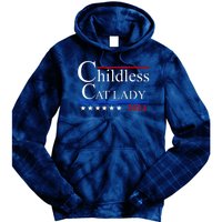 Childless Cat Lady 2024 Funny Kamala Harris Tie Dye Hoodie