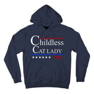 Childless Cat Lady 2024 Funny Kamala Harris Tall Hoodie