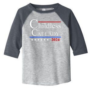 Childless Cat Lady 2024 Funny Kamala Harris Toddler Fine Jersey T-Shirt