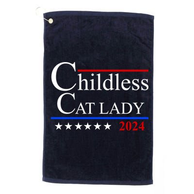 Childless Cat Lady 2024 Funny Kamala Harris Golf Towel