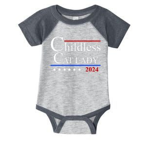 Childless Cat Lady 2024 Funny Kamala Harris Infant Baby Jersey Bodysuit