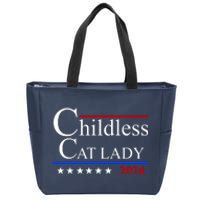 Childless Cat Lady 2024 Funny Kamala Harris Zip Tote Bag