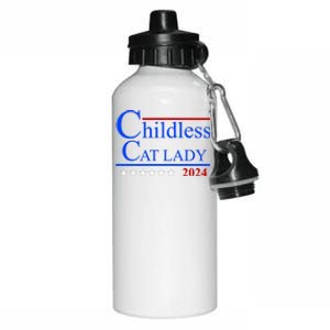 Childless Cat Lady 2024 Funny Kamala Harris Aluminum Water Bottle