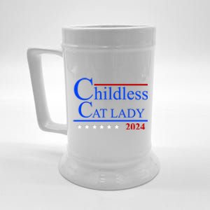 Childless Cat Lady 2024 Funny Kamala Harris Beer Stein