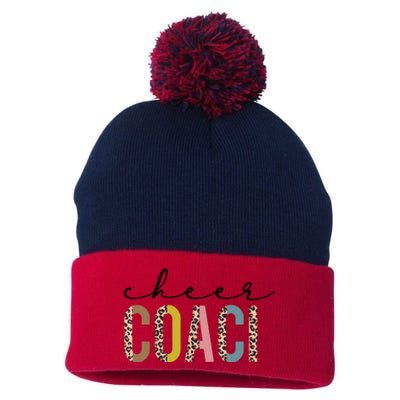 Cheer Coach Leopard Cheerleading Props Cute Cheer For Coach Pom Pom 12in Knit Beanie