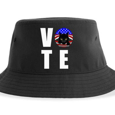 Childless Cat Ladies Vote Retro Sustainable Bucket Hat