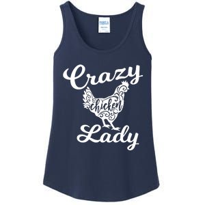 Crazy Chicken Lady Ladies Essential Tank