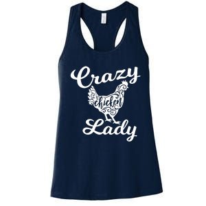 Crazy Chicken Lady Women's Racerback Tank