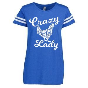 Crazy Chicken Lady Enza Ladies Jersey Football T-Shirt