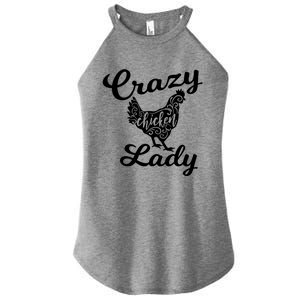 Crazy Chicken Lady Women's Perfect Tri Rocker Tank