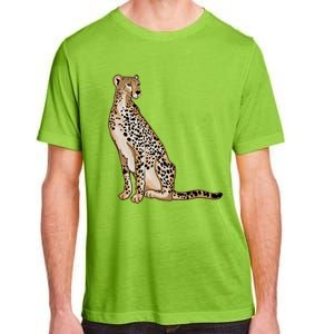 Cute Cheetah Lover Illustration Wild Cat Love Gift Adult ChromaSoft Performance T-Shirt