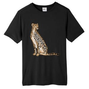 Cute Cheetah Lover Illustration Wild Cat Love Gift Tall Fusion ChromaSoft Performance T-Shirt