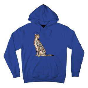 Cute Cheetah Lover Illustration Wild Cat Love Gift Hoodie