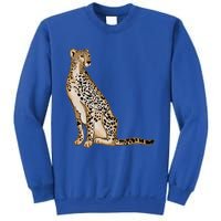 Cute Cheetah Lover Illustration Wild Cat Love Gift Sweatshirt