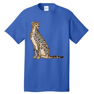 Cute Cheetah Lover Illustration Wild Cat Love Gift Tall T-Shirt