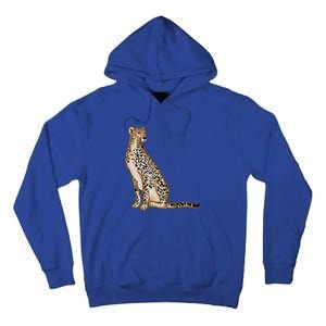 Cute Cheetah Lover Illustration Wild Cat Love Gift Tall Hoodie