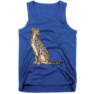 Cute Cheetah Lover Illustration Wild Cat Love Gift Tank Top