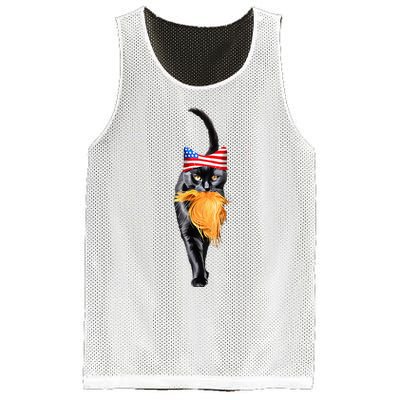 Childless Cat Lady With Trump Hair Vote Kamala Mesh Reversible Basketball Jersey Tank