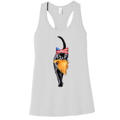 Childless Cat Lady With Trump Hair Vote Kamala Women's Racerback Tank