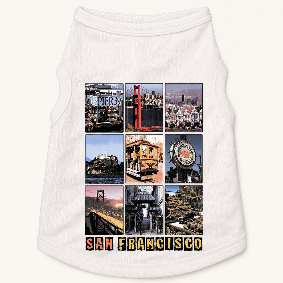 California Cali Life Los Angeles San Francisco Doggie Tank