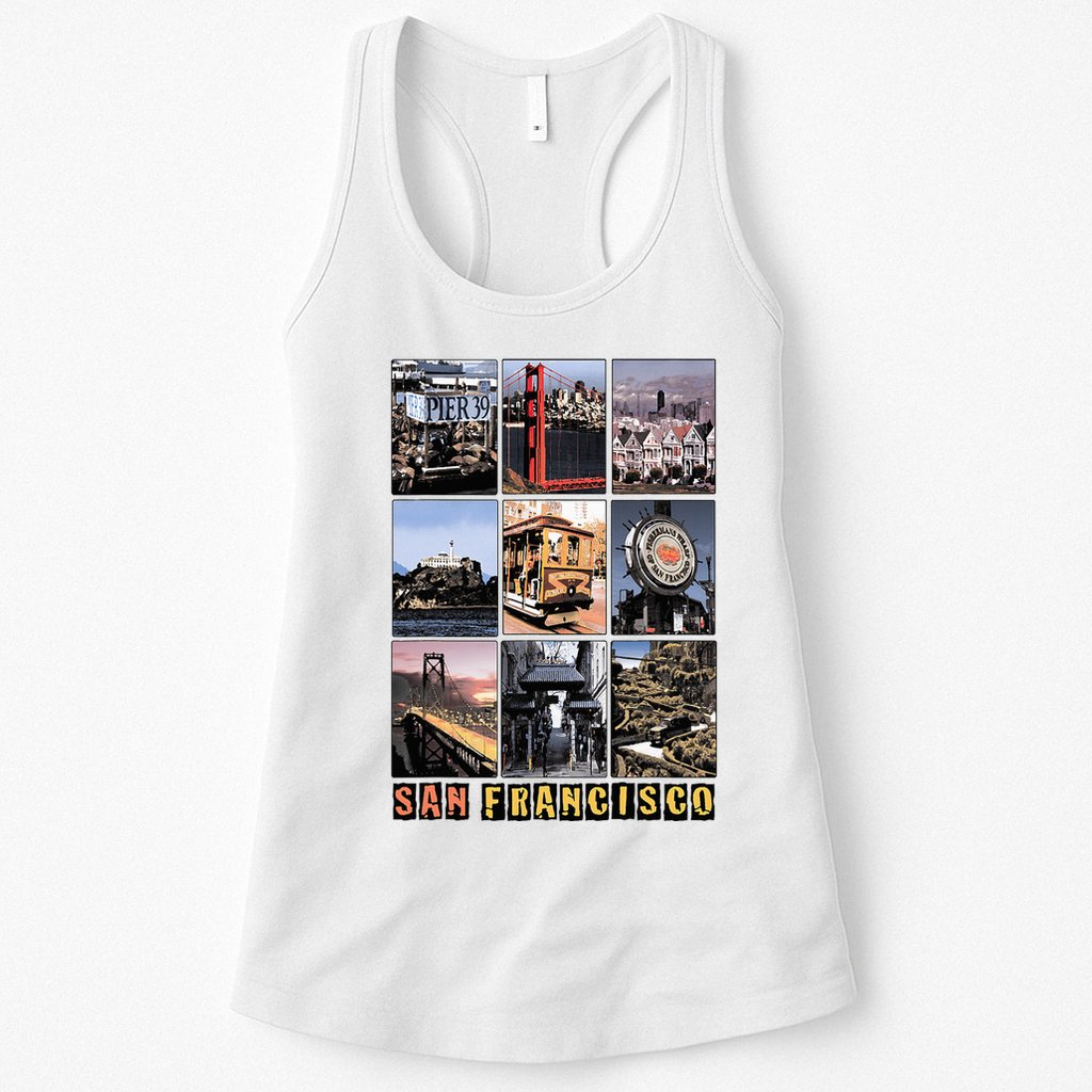 California Cali Life Los Angeles San Francisco Womens Tank Top