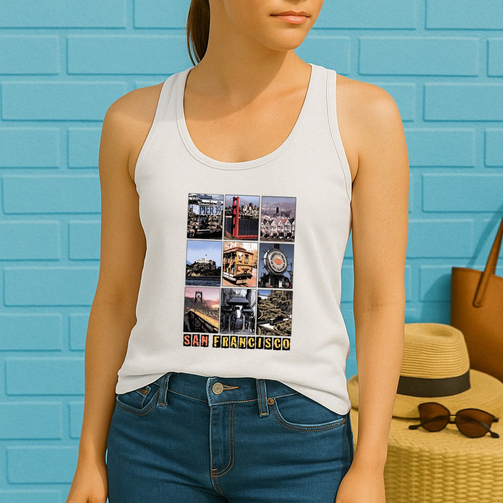 California Cali Life Los Angeles San Francisco Womens Tank Top