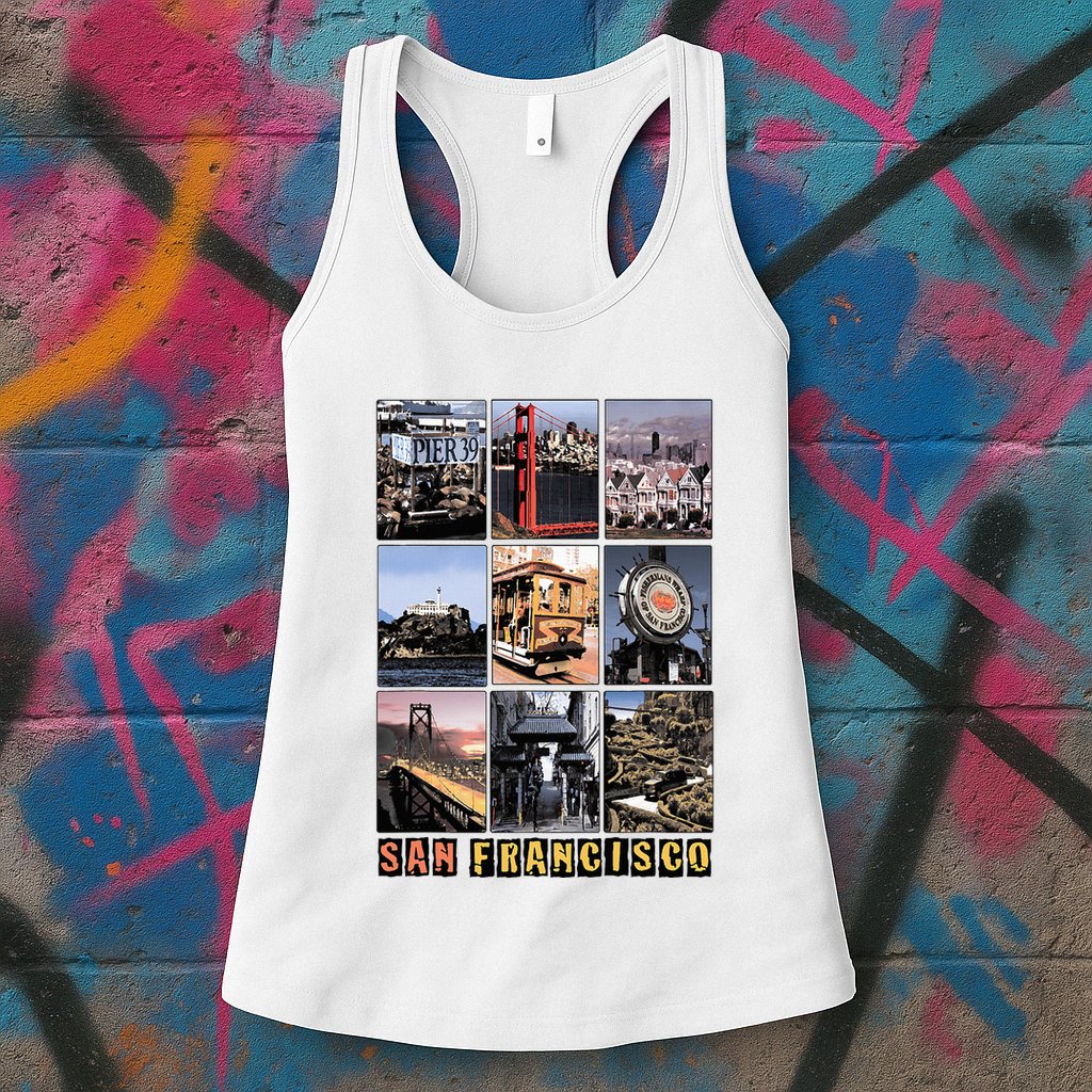 California Cali Life Los Angeles San Francisco Womens Tank Top