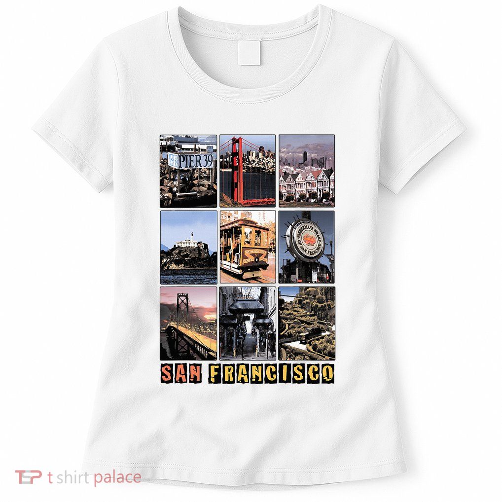 California Cali Life Los Angeles San Francisco Womens T-Shirt