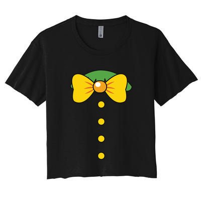 Clown Costume Lazy Diy Halloween Funny Horror Circus Party Funny Gift Crop Top